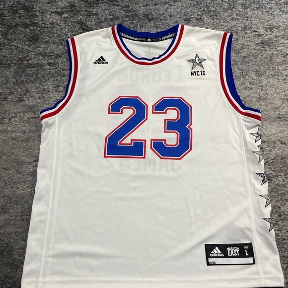 Lebron James NBA All-Star Game 2015 East Adidas Basketball Jersey Mens Large - Picture 3 of 12